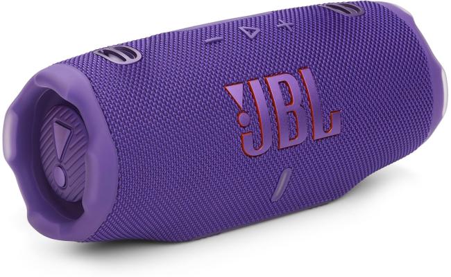 JBL Charge 6 - Portable Waterproof & Drop-Proof Bluetooth Speaker, Bold Pro Sound with AI Sound Boost, 28Hrs of Playtime, Built-in power bank & Comes with a Sturdy/Removable Carrying Strap - Purple